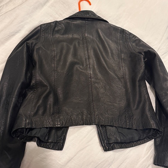 Madewell Washed Leather Motorcycle Jacket - Picture 5 of 7